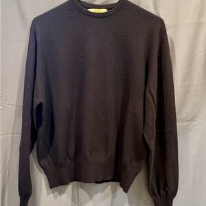 Ballantyne Classic Navy Blue Roundneck  Cashmere Sweater, Vintage